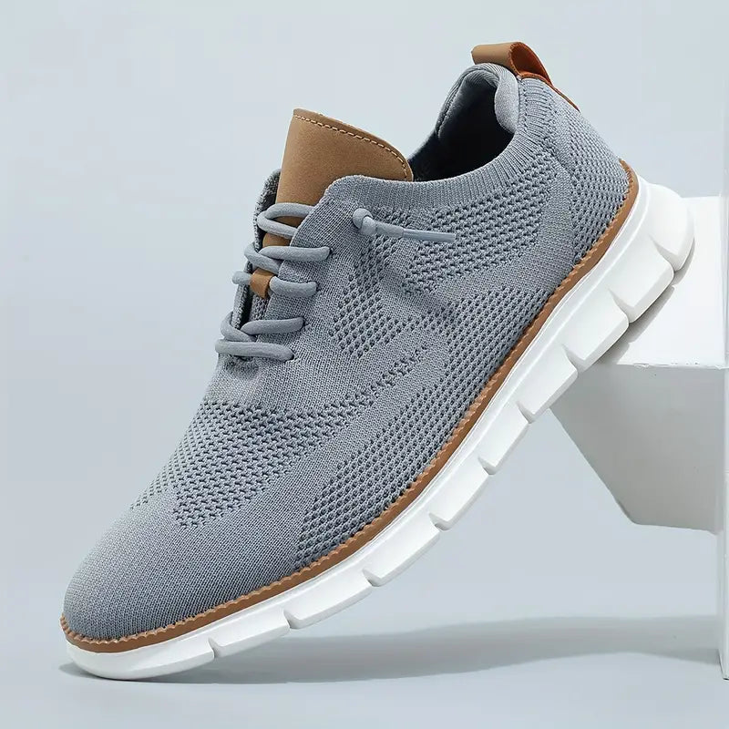 Orthopedic Men’s Lace-Up Shoes – Soft, Breathable & Ultra-Lightweight