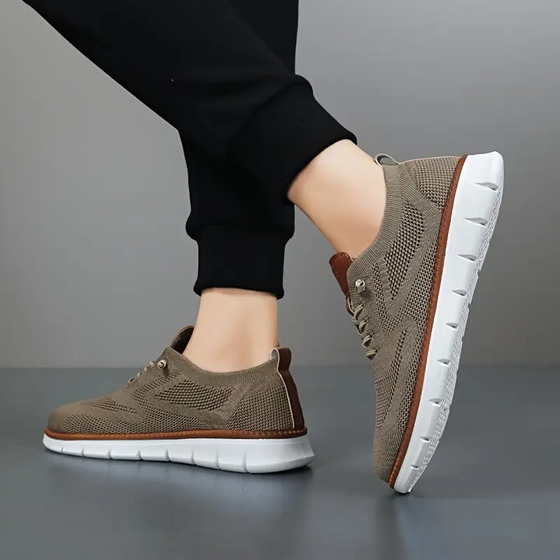 Orthopedic Men’s Lace-Up Shoes – Soft, Breathable & Ultra-Lightweight