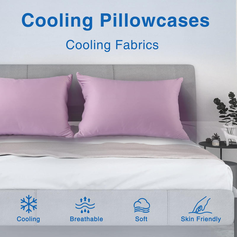 ICE COOLING PILLOWCASE - SKIN FRIENDLY & MACHINE WASHABLE PILLOW CASES