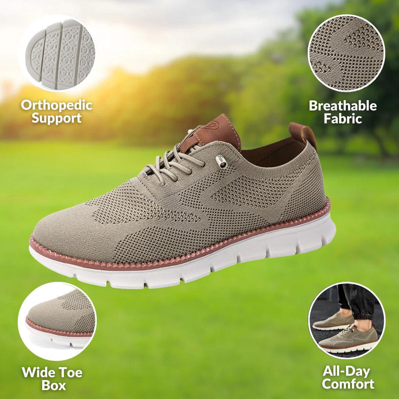 Orthopedic Men’s Lace-Up Shoes – Soft, Breathable & Ultra-Lightweight