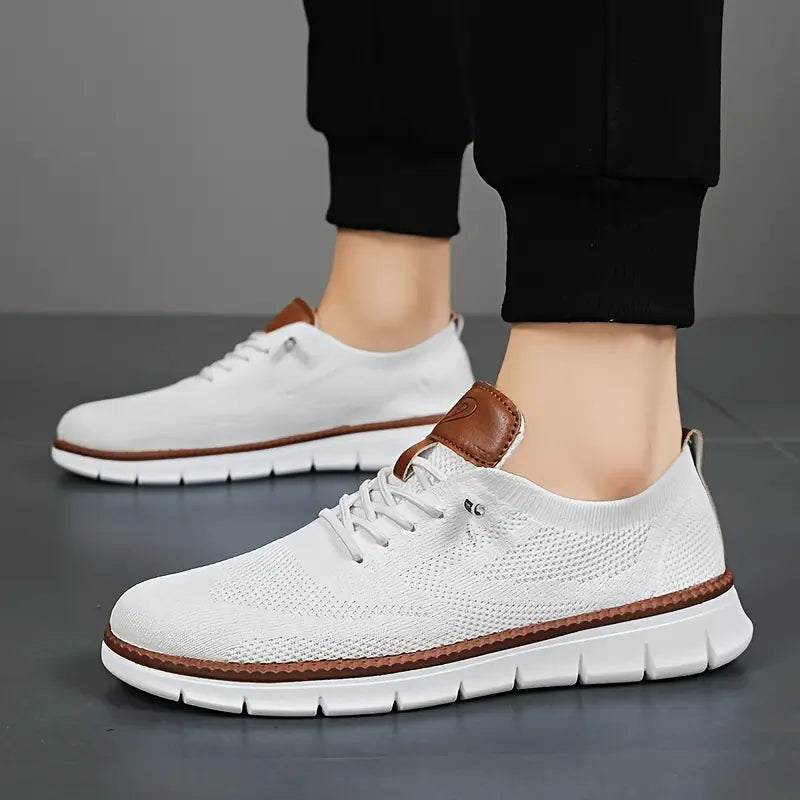Orthopedic Men’s Lace-Up Shoes – Soft, Breathable & Ultra-Lightweight