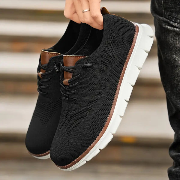 Orthopedic Men’s Lace-Up Shoes – Soft, Breathable & Ultra-Lightweight